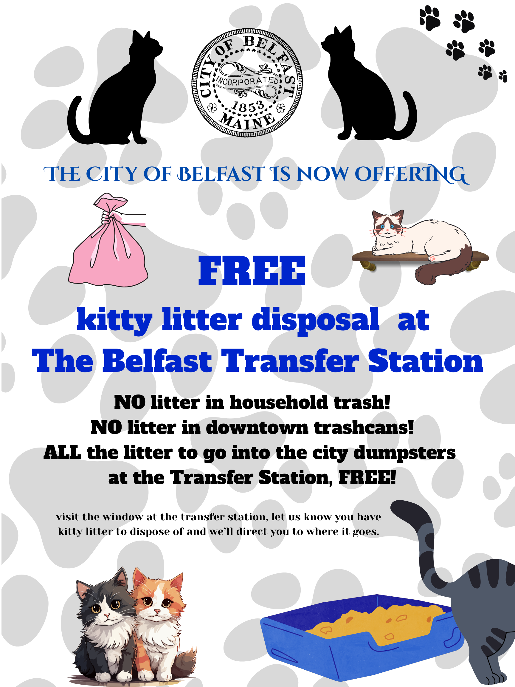 FREE kitty litter disposal at The Belfast Transfer Station (1)
